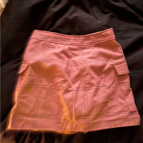 Madewell Re)sourced Zip-Front Mini Skirt in Windowpane - Picture 3 of 3